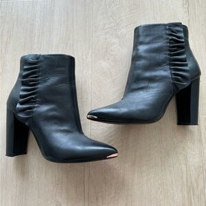 Ted Baker Leather Rose Gold Boots 39